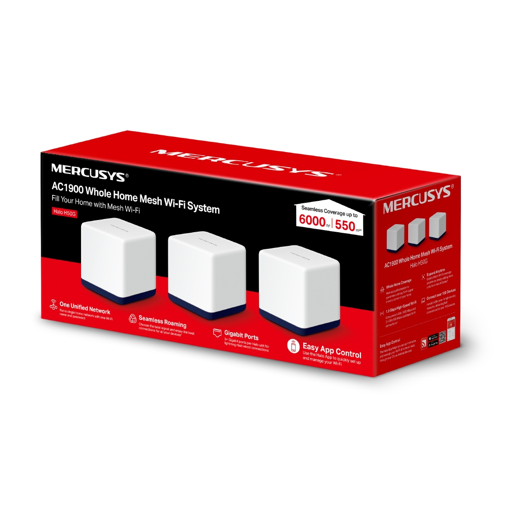Bekijk afbeelding 8 van MERCUSYS Mesh HALO H50G - AC1900 Gigabit set van 3